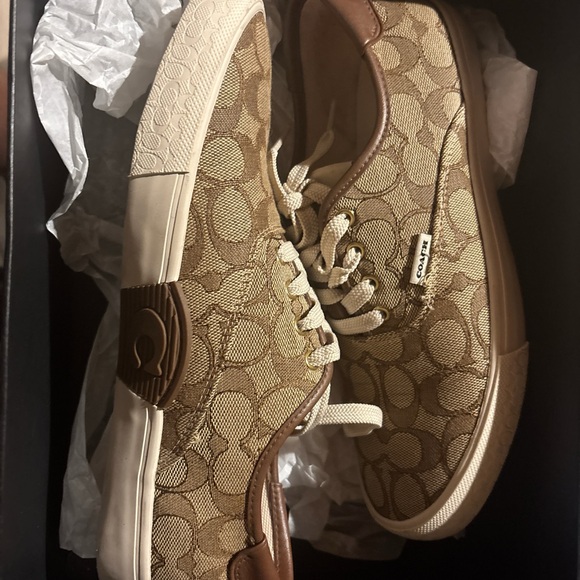 Coach Other - Coach Men's Brown Canvas Sneakers